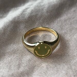 Gold Plated Evry Jewels Smile Ring